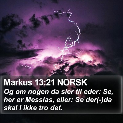 Markus 13:21 NORSK Bible Verse Image