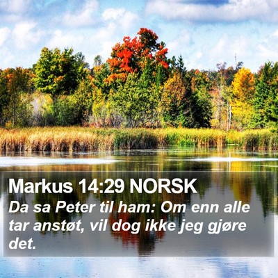 Markus 14:29 NORSK Bible Verse Image