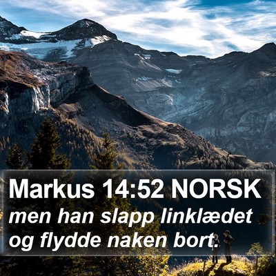 Markus 14:52 NORSK Bible Verse Image