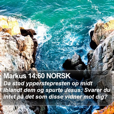 Markus 14:60 NORSK Bible Verse Image