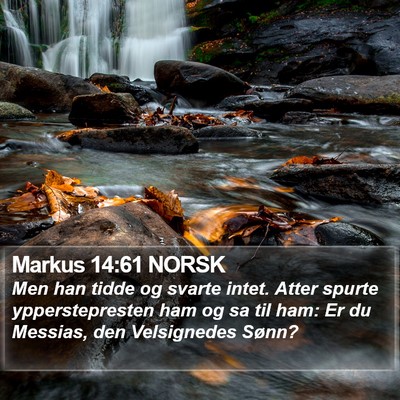 Markus 14:61 NORSK Bible Verse Image