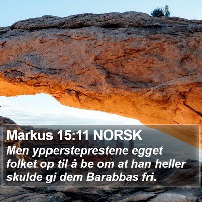Markus 15:11 NORSK Bible Verse Image