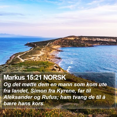 Markus 15:21 NORSK Bible Verse Image