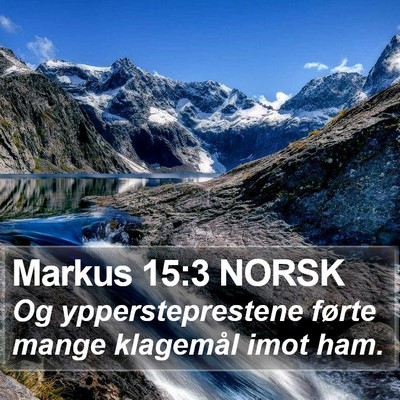 Markus 15:3 NORSK Bible Verse Image