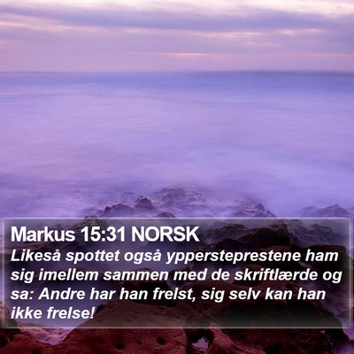 Markus 15:31 NORSK Bible Verse Image