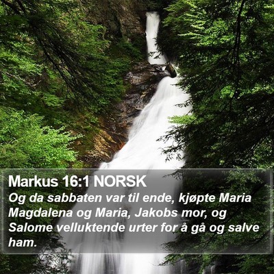 Markus 16:1 NORSK Bible Verse Image