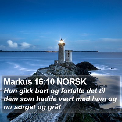 Markus 16:10 NORSK Bible Verse Image