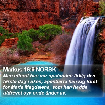 Markus 16:9 NORSK Bible Verse Image