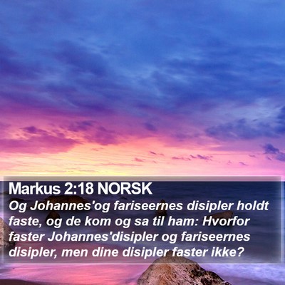 Markus 2:18 NORSK Bible Verse Image