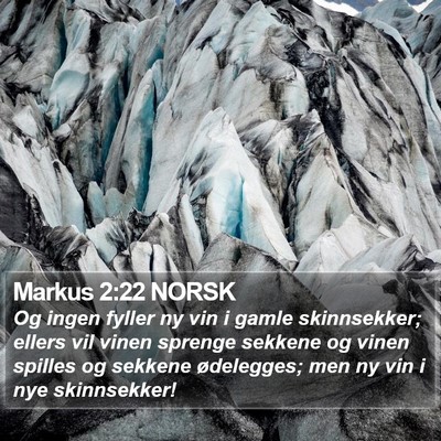 Markus 2:22 NORSK Bible Verse Image