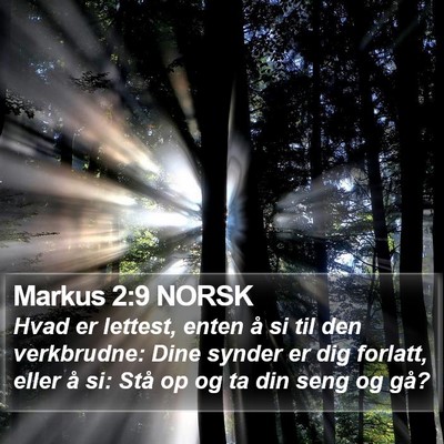 Markus 2:9 NORSK Bible Verse Image