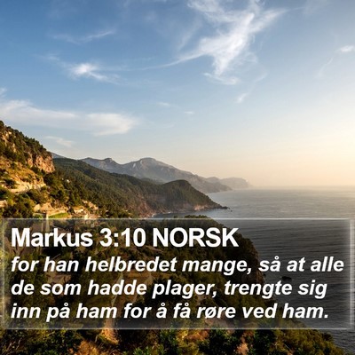 Markus 3:10 NORSK Bible Verse Image