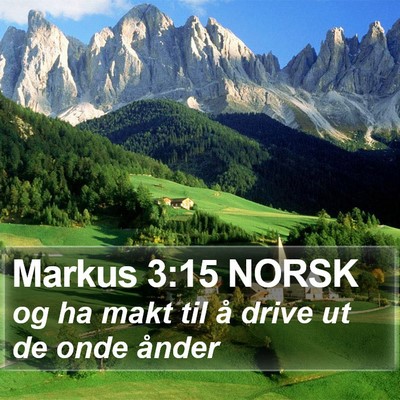 Markus 3:15 NORSK Bible Verse Image