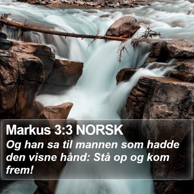 Markus 3:3 NORSK Bible Verse Image