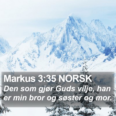 Markus 3:35 NORSK Bible Verse Image