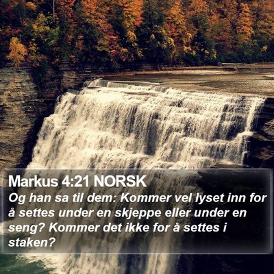 Markus 4:21 NORSK Bible Verse Image