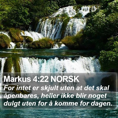Markus 4:22 NORSK Bible Verse Image