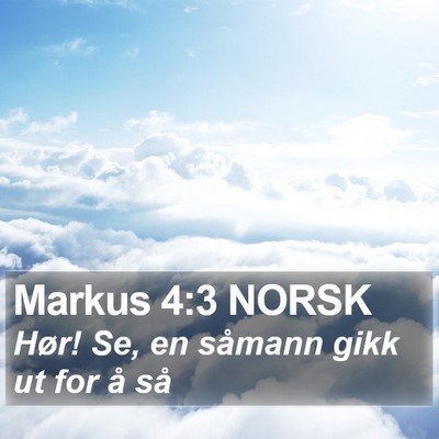 Markus 4:3 NORSK Bible Verse Image