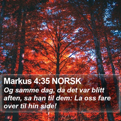 Markus 4:35 NORSK Bible Verse Image