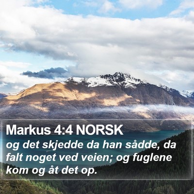 Markus 4:4 NORSK Bible Verse Image