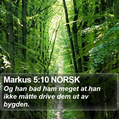 Markus 5:10 NORSK Bible Verse Image