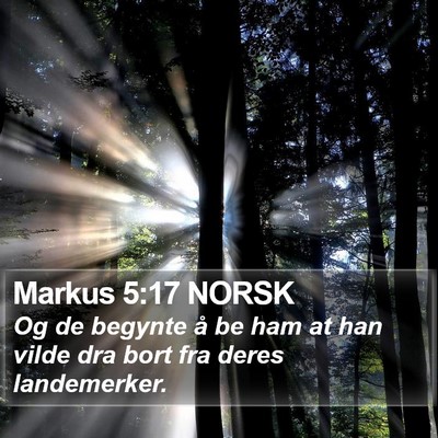 Markus 5:17 NORSK Bible Verse Image
