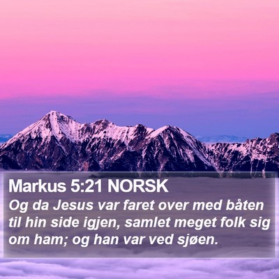 Markus 5:21 NORSK Bible Verse Image