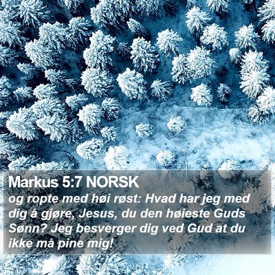 Markus 5:7 NORSK Bible Verse Image