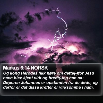 Markus 6:14 NORSK Bible Verse Image