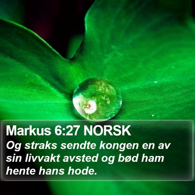 Markus 6:27 NORSK Bible Verse Image