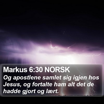 Markus 6:30 NORSK Bible Verse Image