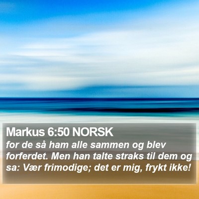 Markus 6:50 NORSK Bible Verse Image