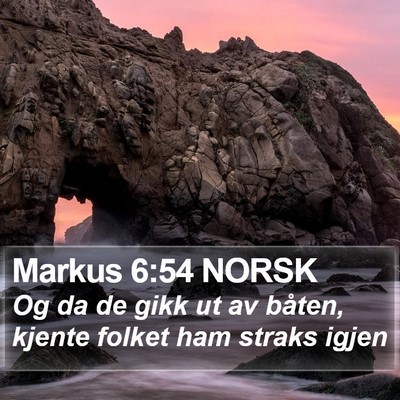 Markus 6:54 NORSK Bible Verse Image