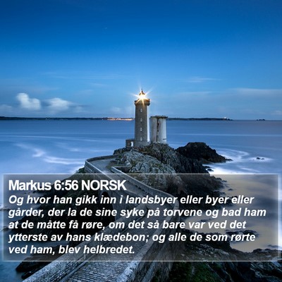 Markus 6:56 NORSK Bible Verse Image