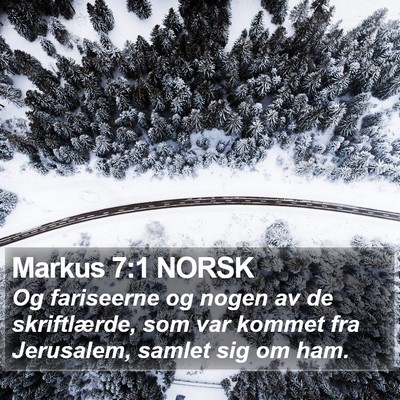 Markus 7:1 NORSK Bible Verse Image