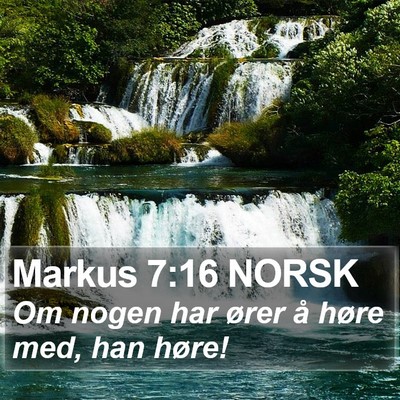 Markus 7:16 NORSK Bible Verse Image