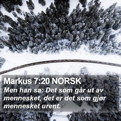 Markus 7:20 NORSK Bible Verse Image