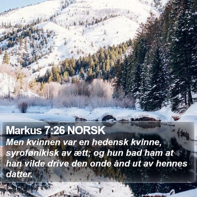 Markus 7:26 NORSK Bible Verse Image