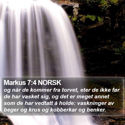 Markus 7:4 NORSK Bible Verse Image