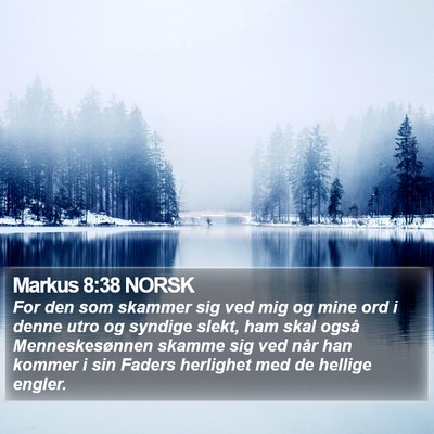 Markus 8:38 NORSK Bible Verse Image