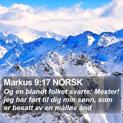 Markus 9:17 NORSK Bible Verse Image