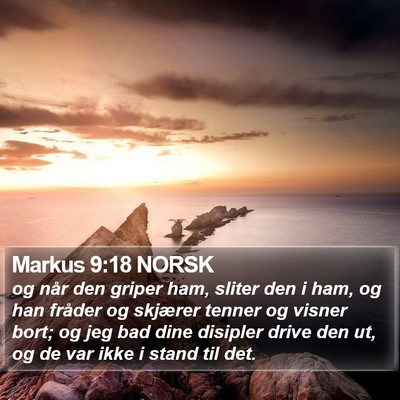 Markus 9:18 NORSK Bible Verse Image