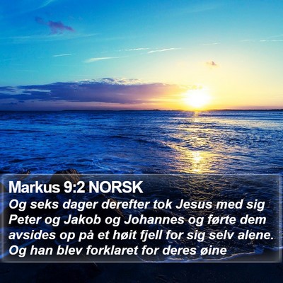 Markus 9:2 NORSK Bible Verse Image