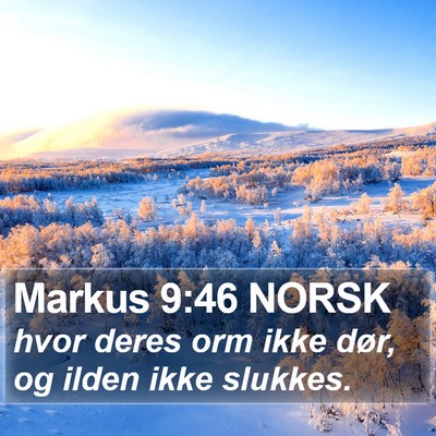 Markus 9:46 NORSK Bible Verse Image