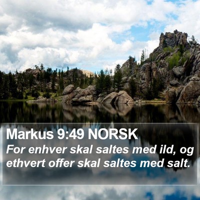 Markus 9:49 NORSK Bible Verse Image