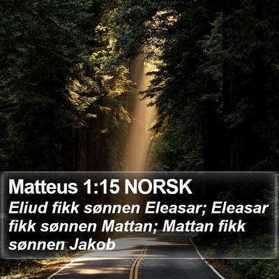 Matteus 1:15 NORSK Bible Verse Image