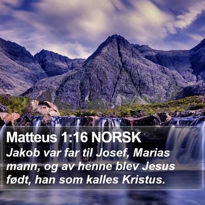 Matteus 1:16 NORSK Bible Verse Image