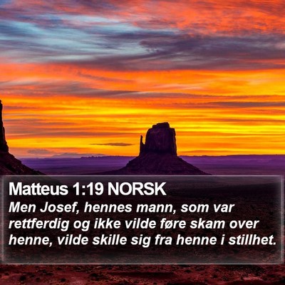 Matteus 1:19 NORSK Bible Verse Image