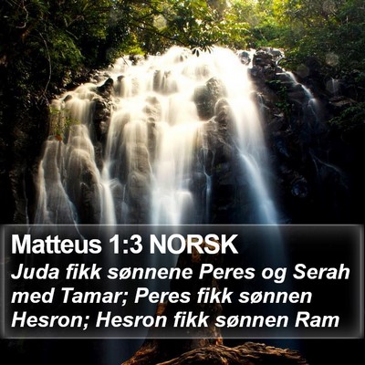 Matteus 1:3 NORSK Bible Verse Image