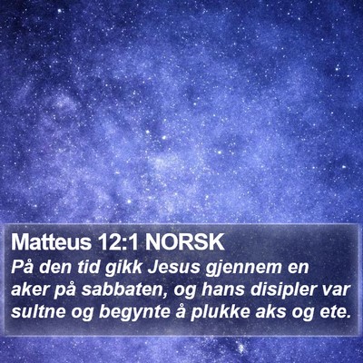 Matteus 12:1 NORSK Bible Verse Image